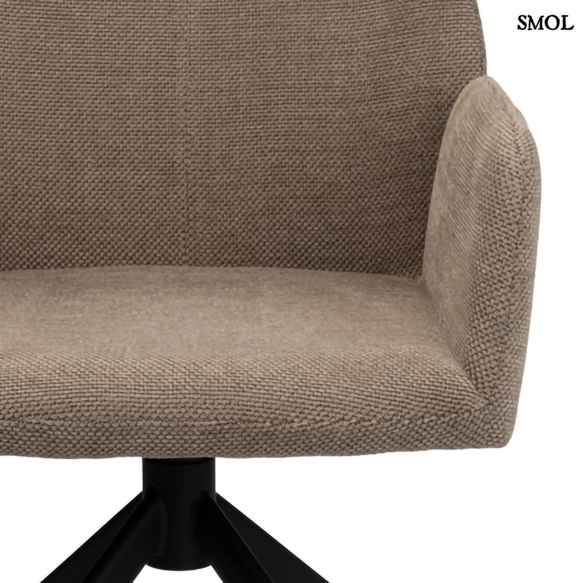 Forgószék – modern, barna kárpittal | STORM BROWN - SMOL