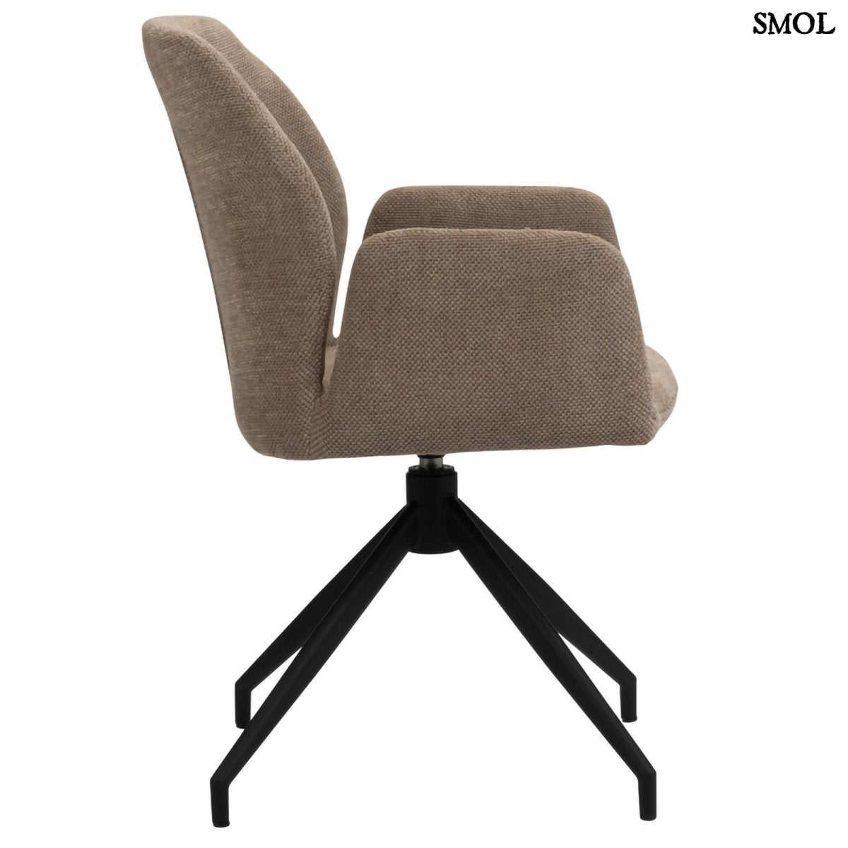 Forgószék – modern, barna kárpittal | STORM BROWN - SMOL