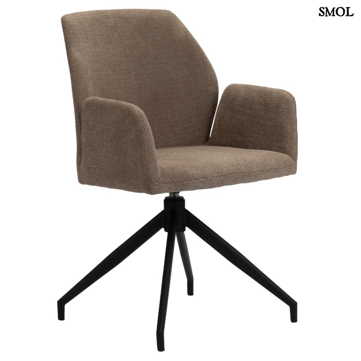 Forgószék – modern, barna kárpittal | STORM BROWN - SMOL