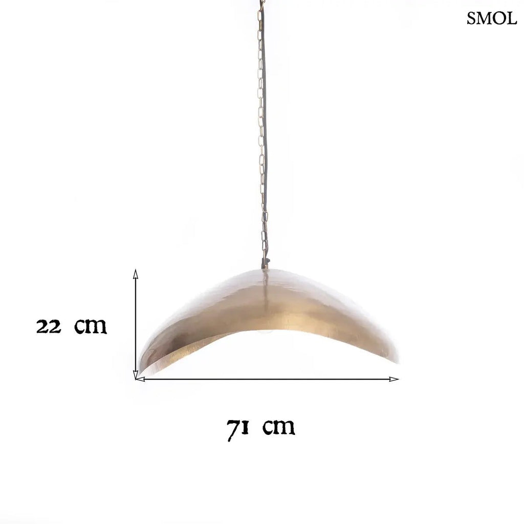Függőlámpaernyő - Antikolt Sárgaréz, L | FORTUNE