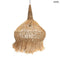Hanging lampshade – natural abaca grass, L | HIPPY