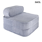 BLUEBERRY, ággyá alakítható gyerekfotel, 65x60x25 - smol.hu - fehér háttérrel