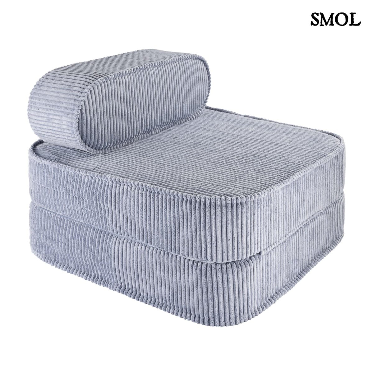 BLUEBERRY, ággyá alakítható gyerekfotel, 65x60x25 - smol.hu - fehér háttérrel