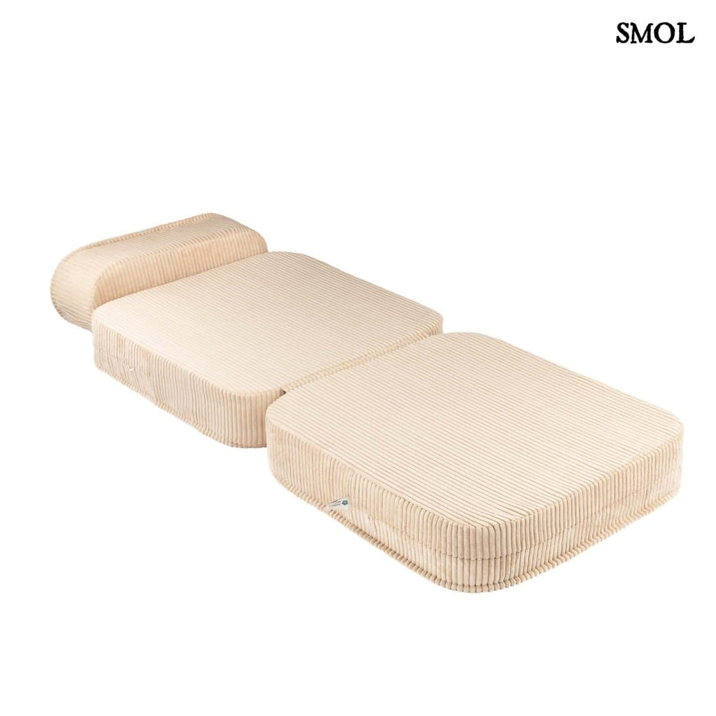 BROWN SUGAR, ággyá alakítható gyerekfotel, 65x60x25 - smol.hu - ággyá alakítva