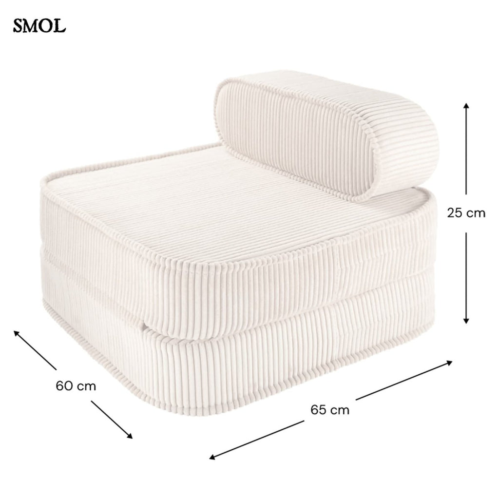 MARSHMALLOW, ággyá alakítható gyerekfotel, 1 részes - smol.hu - fotelként, méretekkel