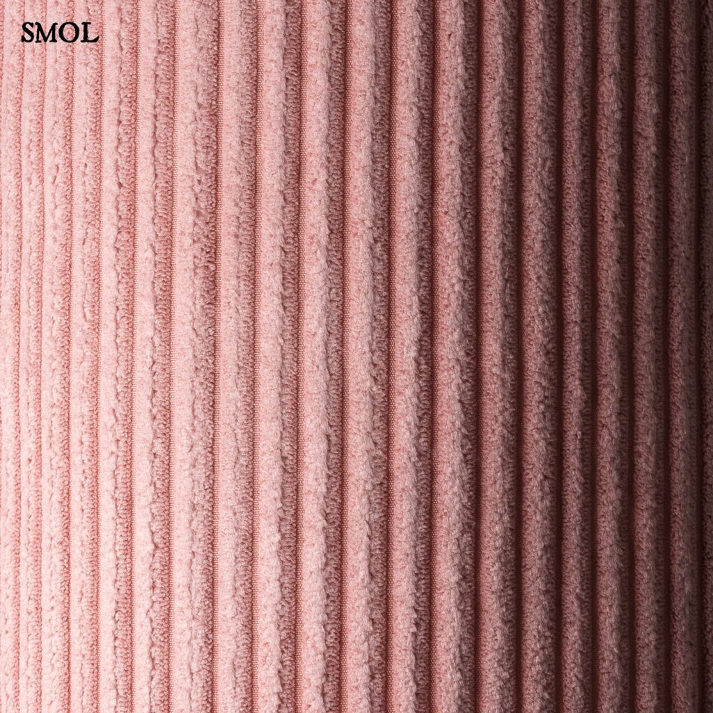 Gyerek ágyfotel, 1 részes | PINK MOUSSE, ággyá alakítható gyerekfotel - smol.hu - kordbársony anyag nagyítva