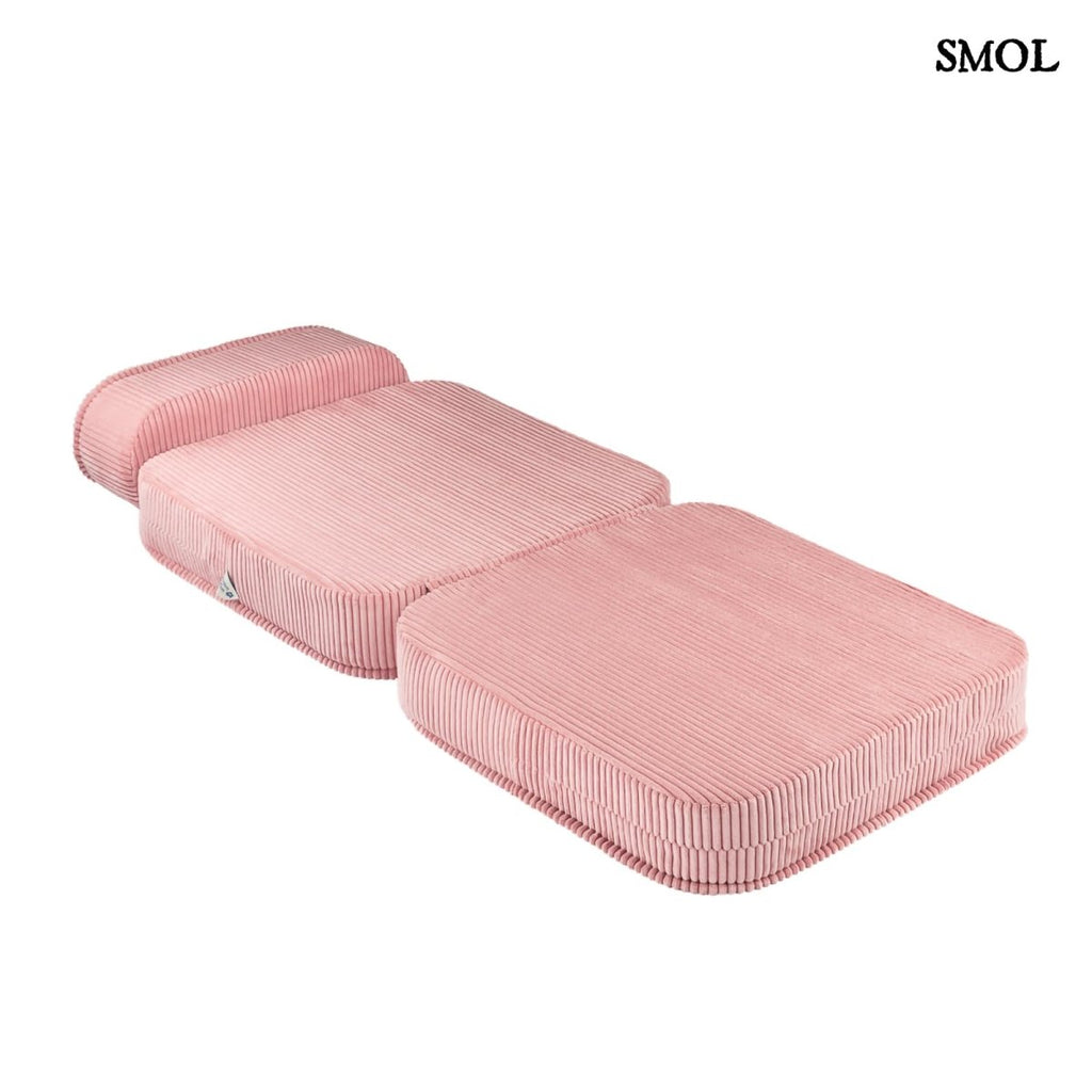 Gyerek ágyfotel, 1 részes | PINK MOUSSE, ággyá alakítható gyerekfotel - smol.hu - ággyá alakítva