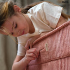 Gyerekfotel - ággyá alakítható, kordbársony | PINK MOUSSE | SMOL - cipzárral