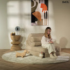 FLIPSTER BISCUIT, ággyá alakítható gyerekfotel - smol.hu - író gyerekkel, fotellé alakítva