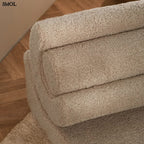 FLIPSTER BISCUIT, ággyá alakítható gyerekfotel - smol.hu - teddy anyag nagyítva