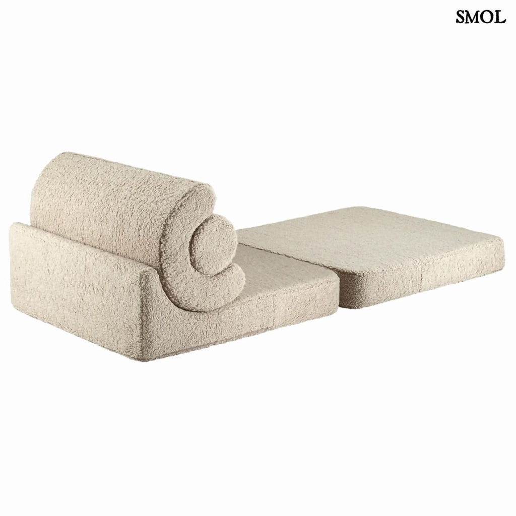 FLIPSTER BISCUIT, ággyá alakítható gyerekfotel - smol.hu - ággyá alakítva, hátulról