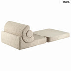 FLIPSTER BISCUIT, ággyá alakítható gyerekfotel - smol.hu - ággyá alakítva, hátulról