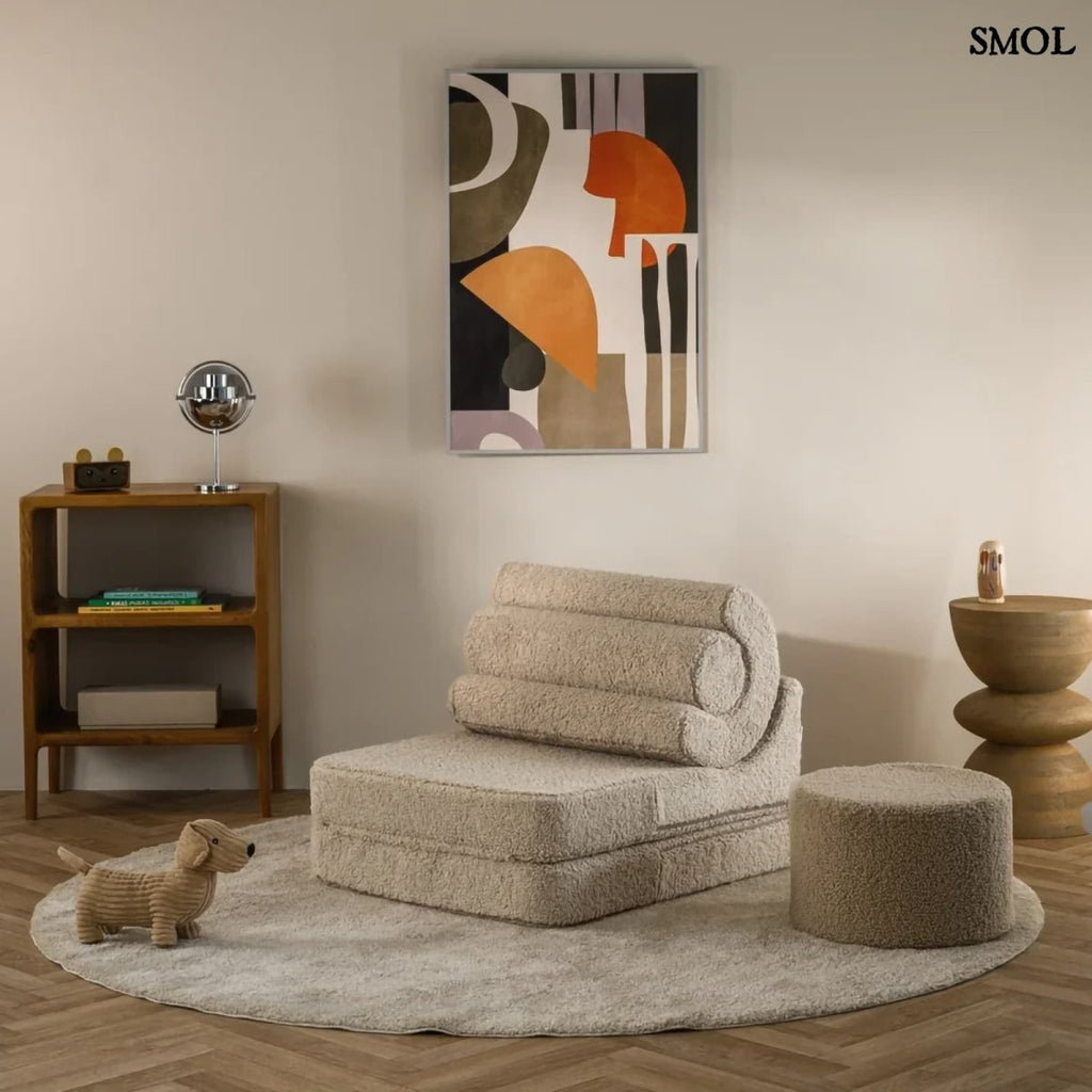 FLIPSTER BISCUIT, ággyá alakítható gyerekfotel - smol.hu - fotelként, gyerekszobában