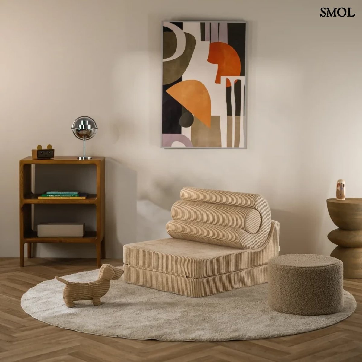 Gyerek ágyfotel, 3 részes | FLIPSTER BROWN SUGAR - SMOL