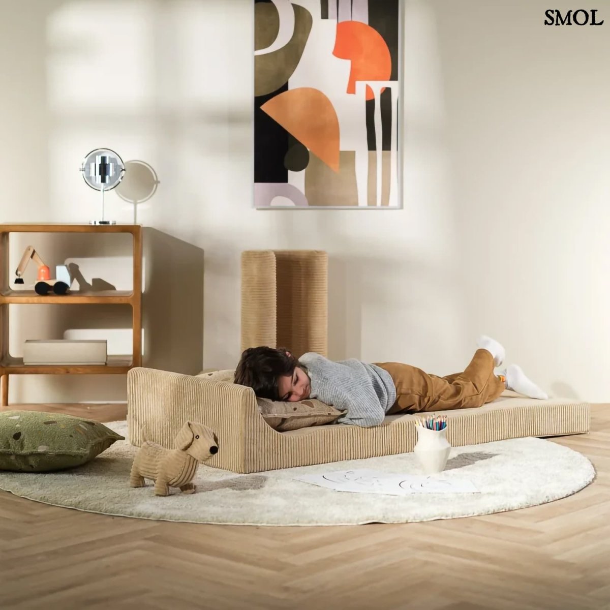 Gyerek ágyfotel, 3 részes | FLIPSTER BROWN SUGAR - SMOL