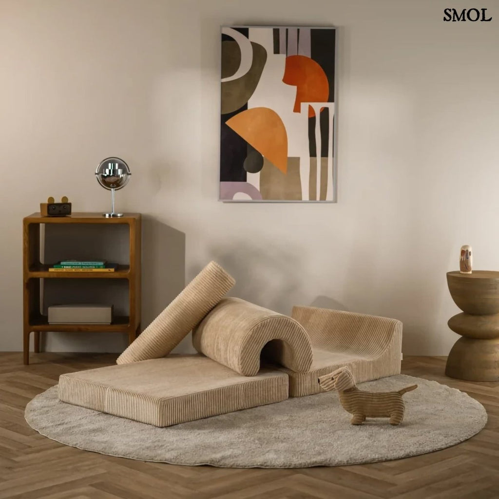 Gyerek ágyfotel | FLIPSTER BROWN SUGAR, ággyá alakítható - smol.hu - elemeire szedve, gyerekszobában