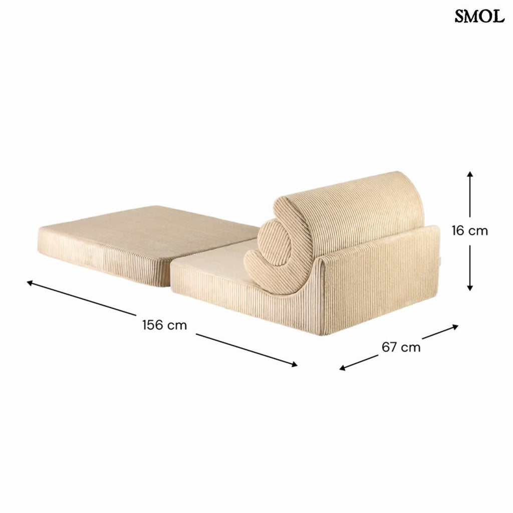 Gyerek ágyfotel, 3 részes | FLIPSTER BROWN SUGAR - SMOL