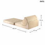 Gyerek ágyfotel, 3 részes | FLIPSTER BROWN SUGAR - SMOL