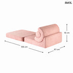 Gyerek ágyfotel | FLIPSTER GUAVA, ággyá alakítható gyerekfotel - smol.hu - ágyként, méretekkel