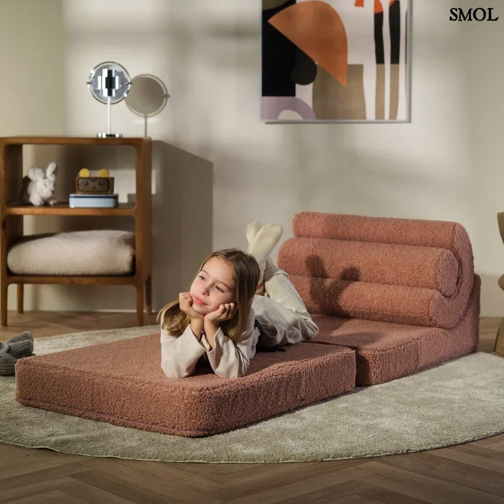 Gyerek ágyfotel | FLIPSTER GUAVA, ággyá alakítható gyerekfotel - smol.hu - ággyá alakítva gyerekkel