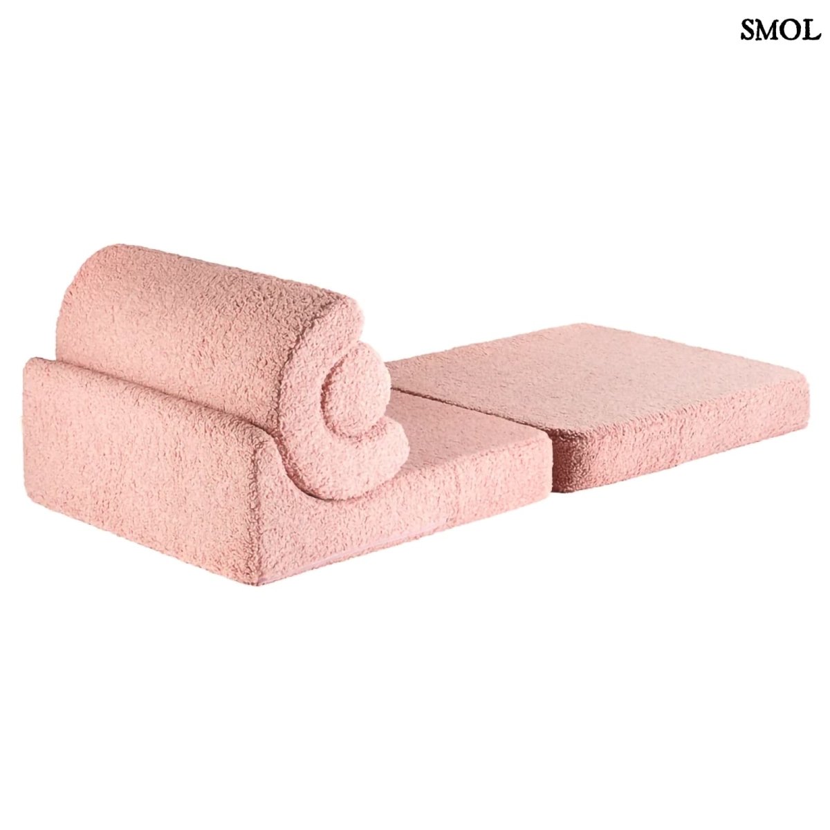 Gyerek ágyfotel | FLIPSTER GUAVA, ággyá alakítható gyerekfotel - smol.hu - ággyá alakítva, fehér háttérrel