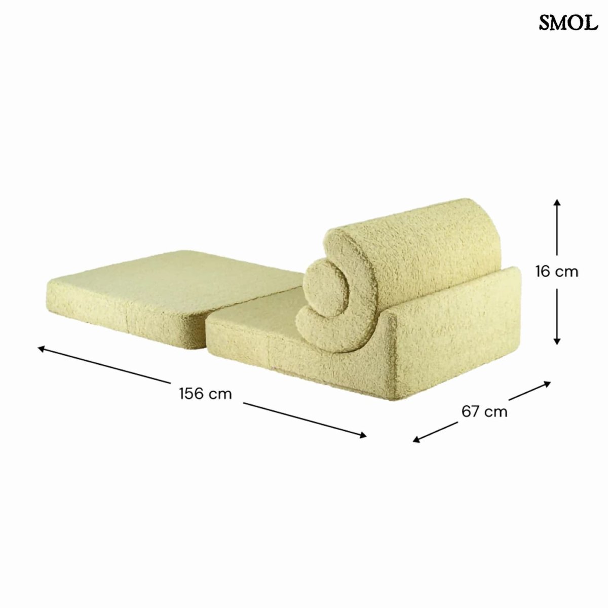 Gyerek ágyfotel, 3 részes | FLIPSTER MATCHA - SMOL