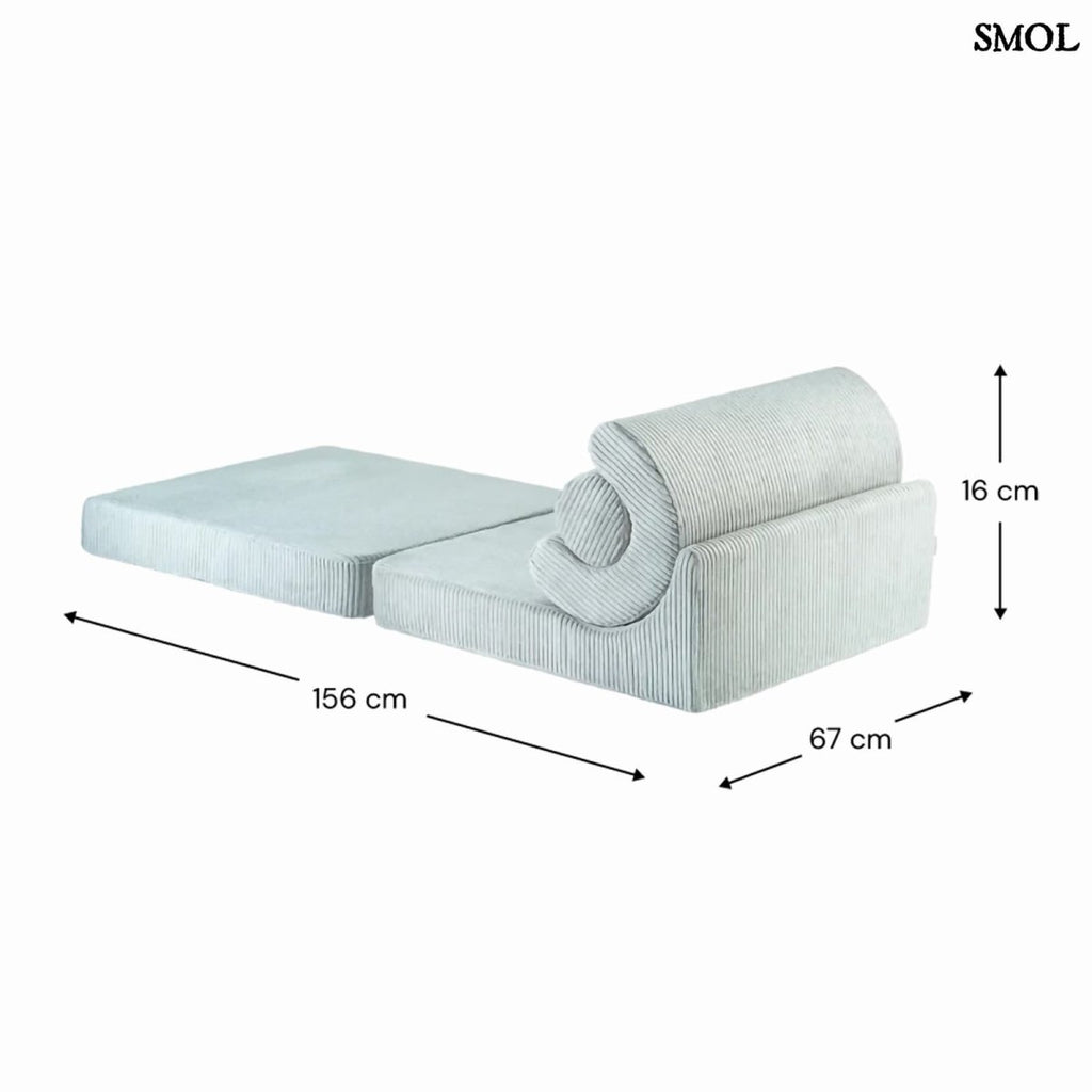 Gyerek ágyfotel, 3 részes | FLIPSTER PEPPERMINT - SMOL