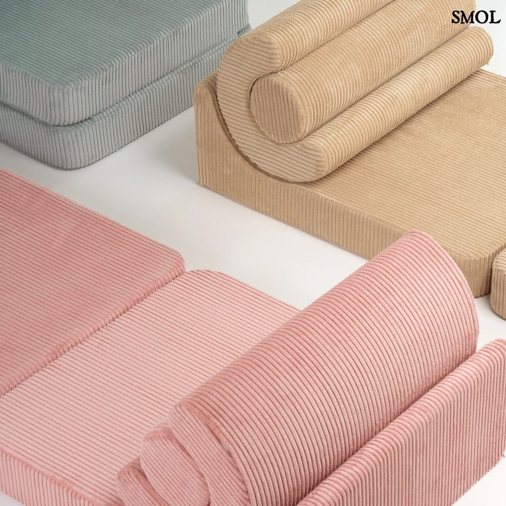 Gyerek ágyfotel, 3 részes | FLIPSTER PINK MOUSSE - SMOL