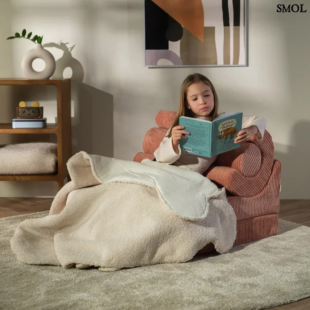 Gyerek ágyfotel, 3 részes | FLIPSTER PINK MOUSSE - SMOL