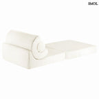 Gyerek ágyfotel | FLIPSTER WHITE, ággyá alakítható gyerekfotel - smol.hu - ággyá alakítva, fehér háttérrel