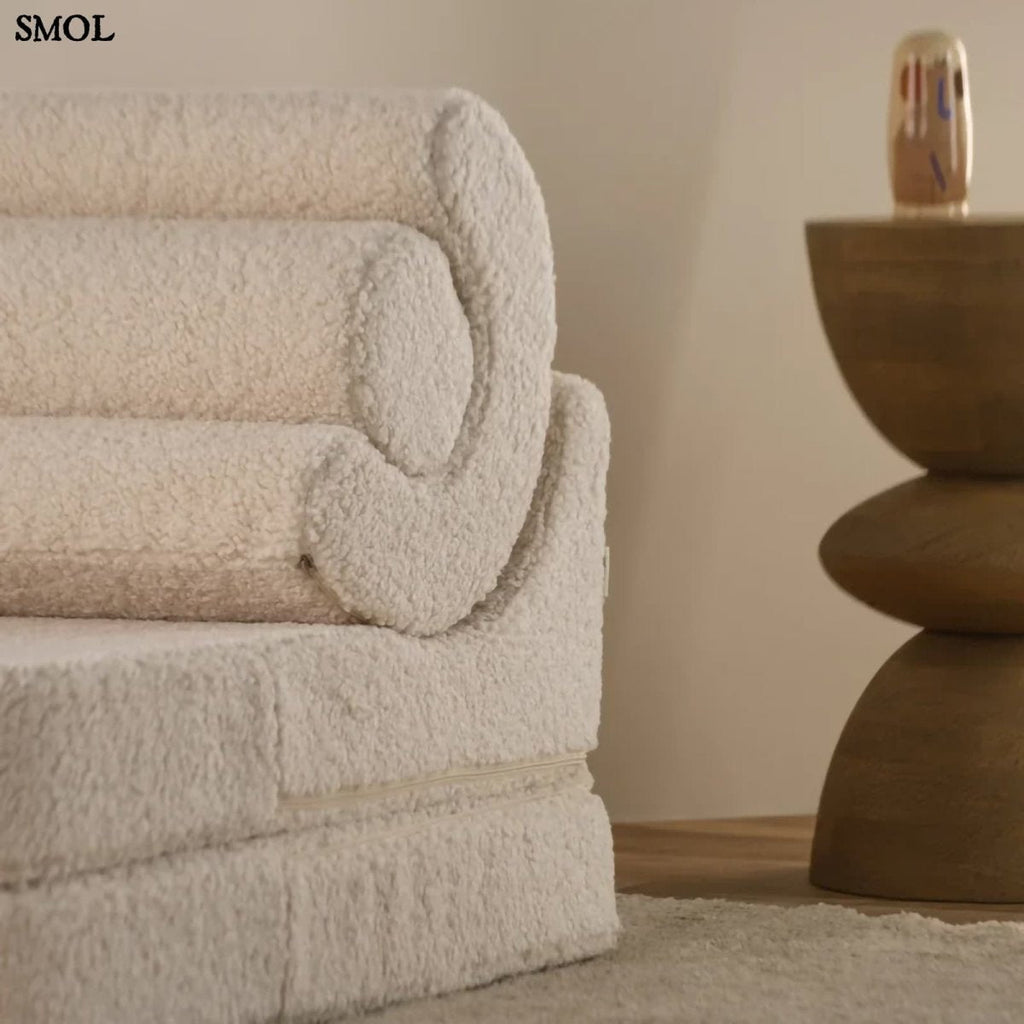 Gyerek ágyfotel, 3 részes | FLIPSTER WHITE - SMOL