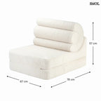 Gyerek ágyfotel, 3 részes | FLIPSTER WHITE - SMOL