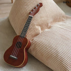 Gyerek babzsák - kordbársony, 110x70x70 | BROWN SUGAR | SMOL - gitárral