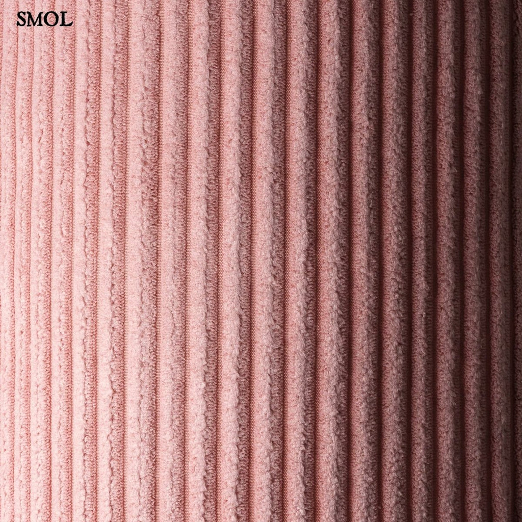 Gyerek babzsák | PINK MOUSSE - SMOL - kordbársony anyag nagyítva