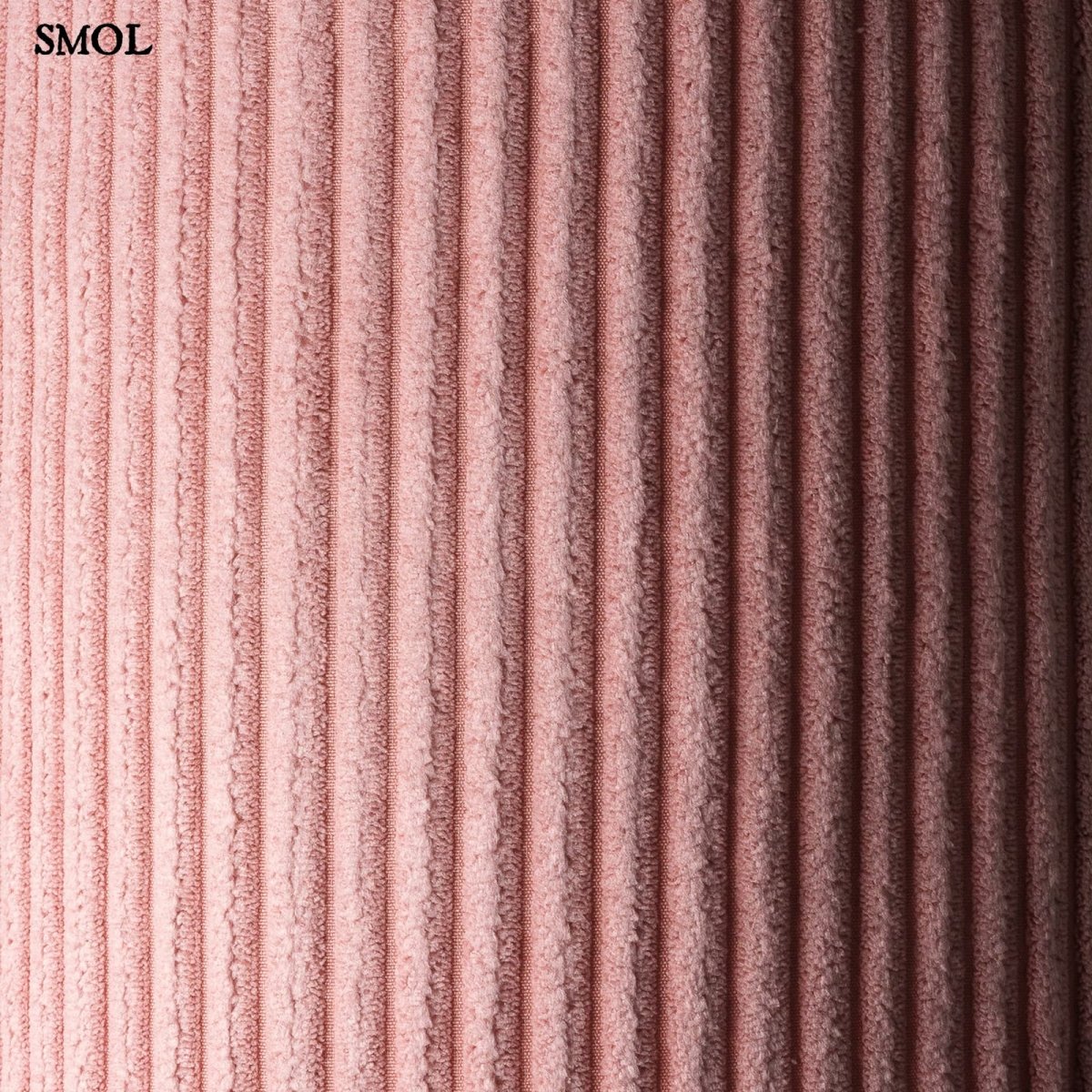 Gyerek babzsák | PINK MOUSSE - SMOL - kordbársony anyag nagyítva