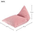 Gyerek babzsák | PINK MOUSSE - SMOL - méretekkel