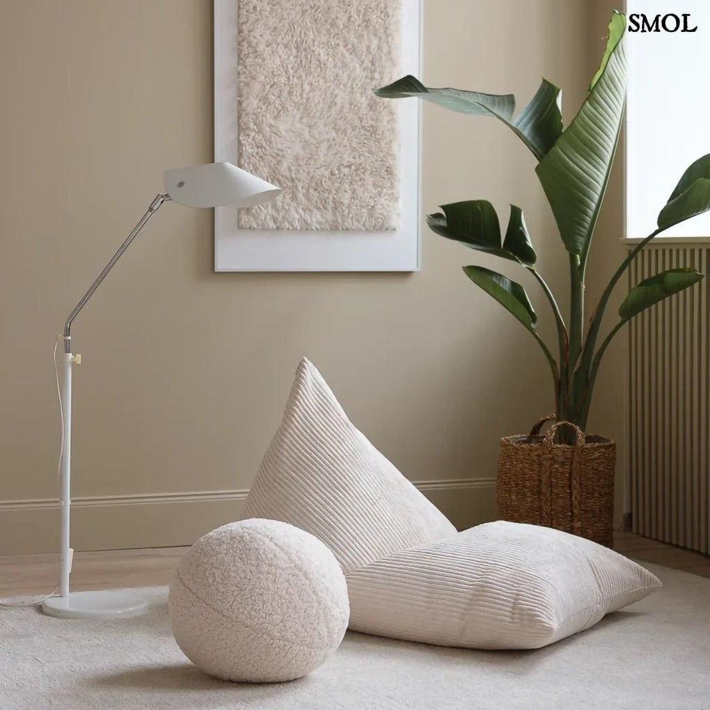 Gyerek babzsák -  kordbársony, 110x70x70| MARSHMALLOW | SMOL - nappaliban