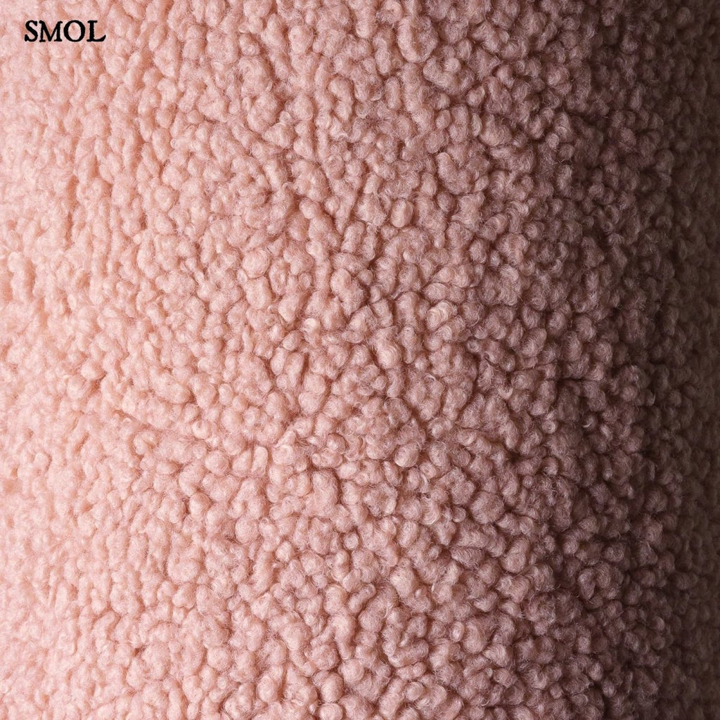 Gyerek csillagpárna | GLORI , csillag alakú, teddy anyagú gyerekpárna - SMOL - teddy anyag nagyítva