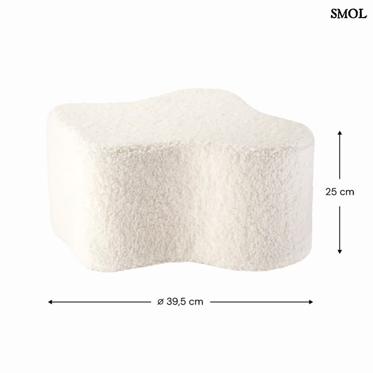 Gyerek felhő puff | CLOUD CREAM WHITE - SMOL