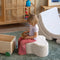 Pouf für Kinder – Wolkenförmig | WOLKENCREME-WEISS