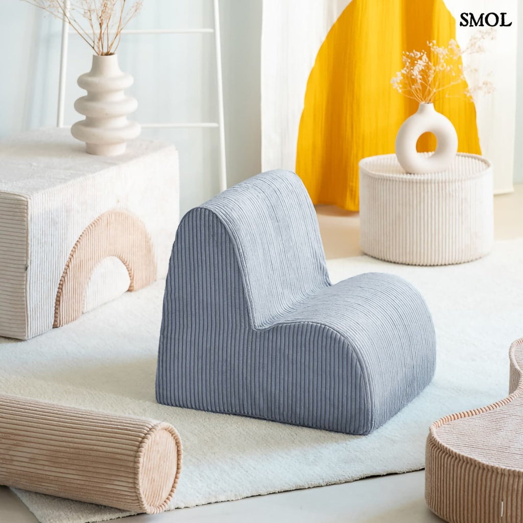 Gyerek felhőfotel | BLUEBERRY - SMOL - gyerekszobában, kiegészítőkkel, nagyítva