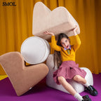 Gyerek felhőfotel | BROWN SUGAR - SMOL - játszó gyerekkel