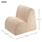 Gyerek felhőfotel | BROWN SUGAR - SMOL - méretekkel