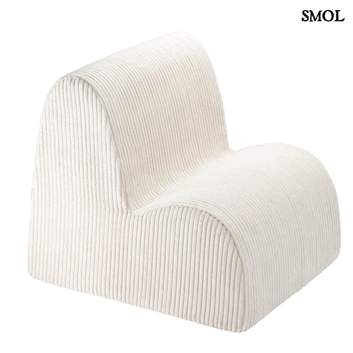 Gyerek felhőfotel | MARSHMALLOW, felhő alakú, kordbársony gyerekfotel - SMOL - fehér háttérrel