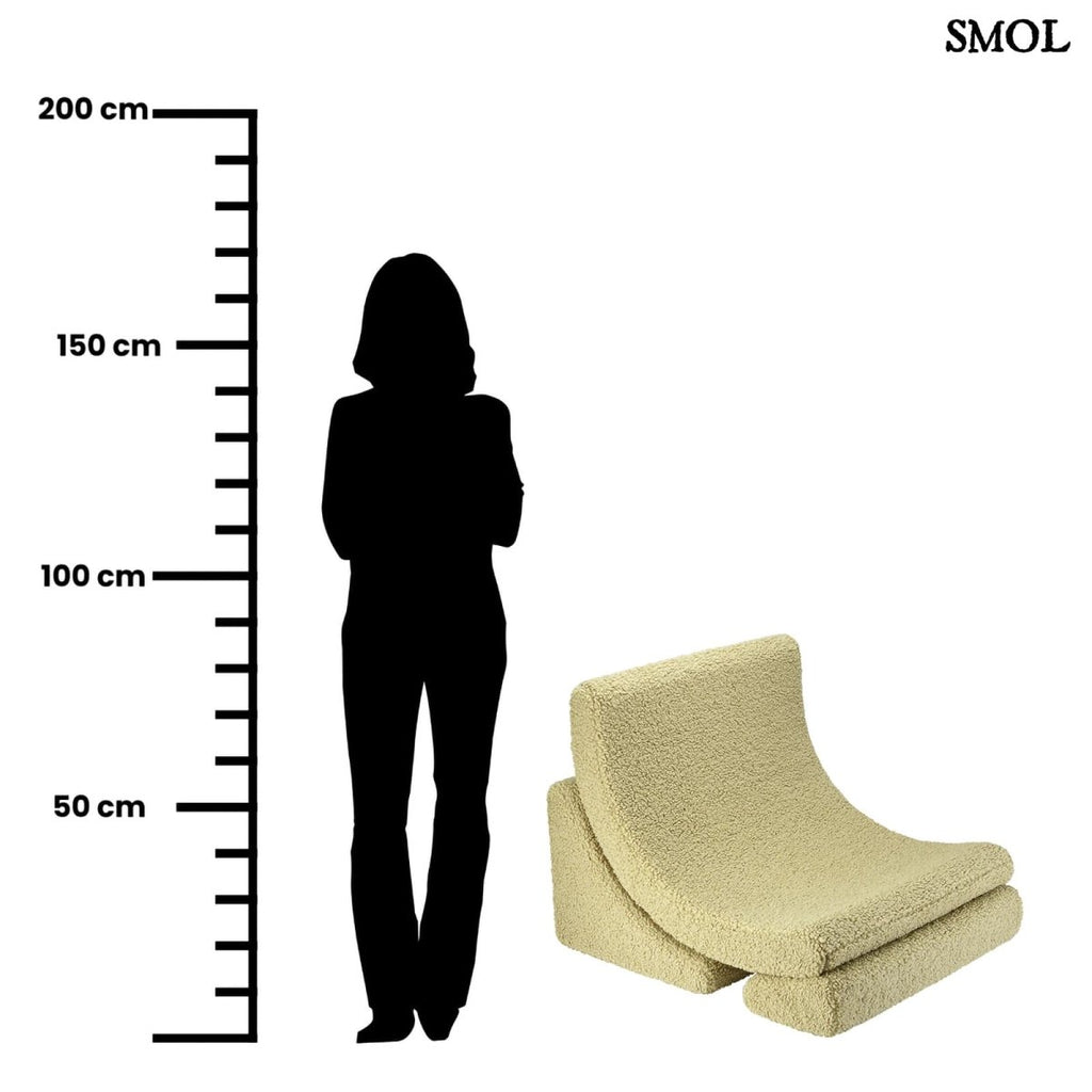 Gyerek holdfotel - 3 részes | MATCHA, hold alakú, moduláris gyerekfotel - SMOL - méretarányosan