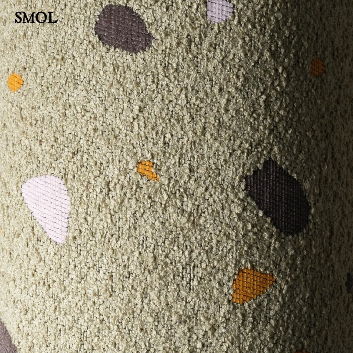 Gyerek holdfotel, 3 részes | TERRAZZO MOSS, hold alakú, moduláris gyerekfotel - SMOL - anyag nagyítva