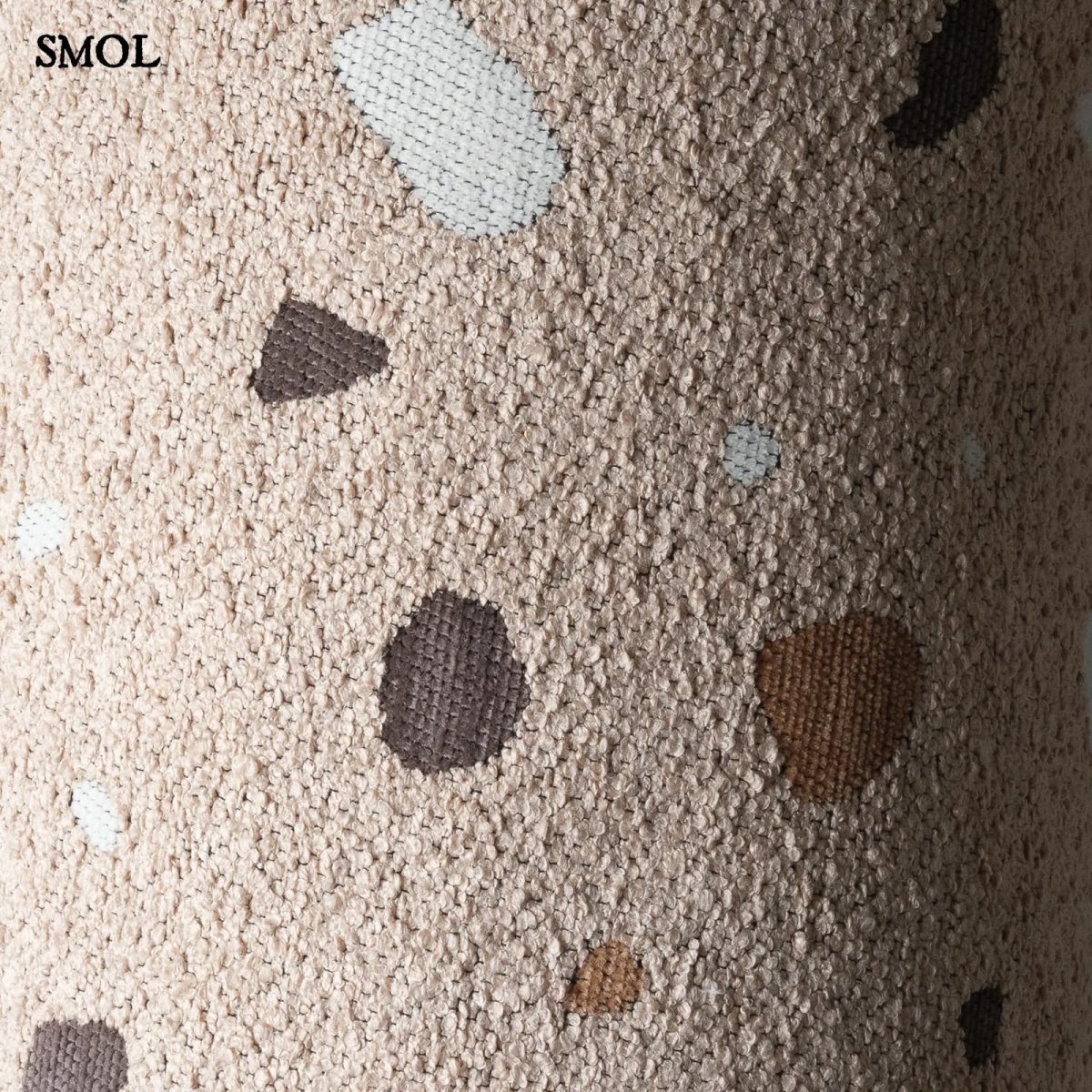 Gyerek holdfotel - 3 részes | TERRAZZO SAND, hold alakú, moduláris gyerekfotel - SMOL - anyag és minta nagyítva