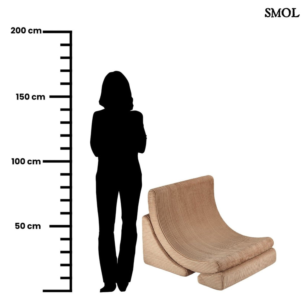 Gyerek holdfotel, 3 részes | TOFFEE hold alakú, moduláris gyerekfotel - SMOL - méretarányosan