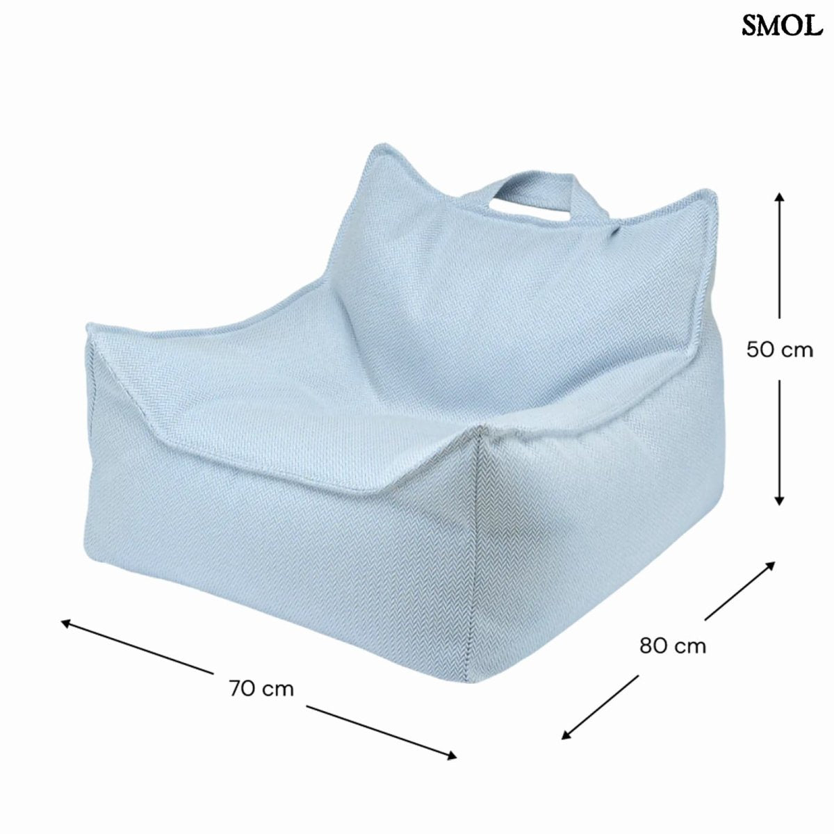 Gyerek kültéri babzsákfotel | AZURE - SMOL