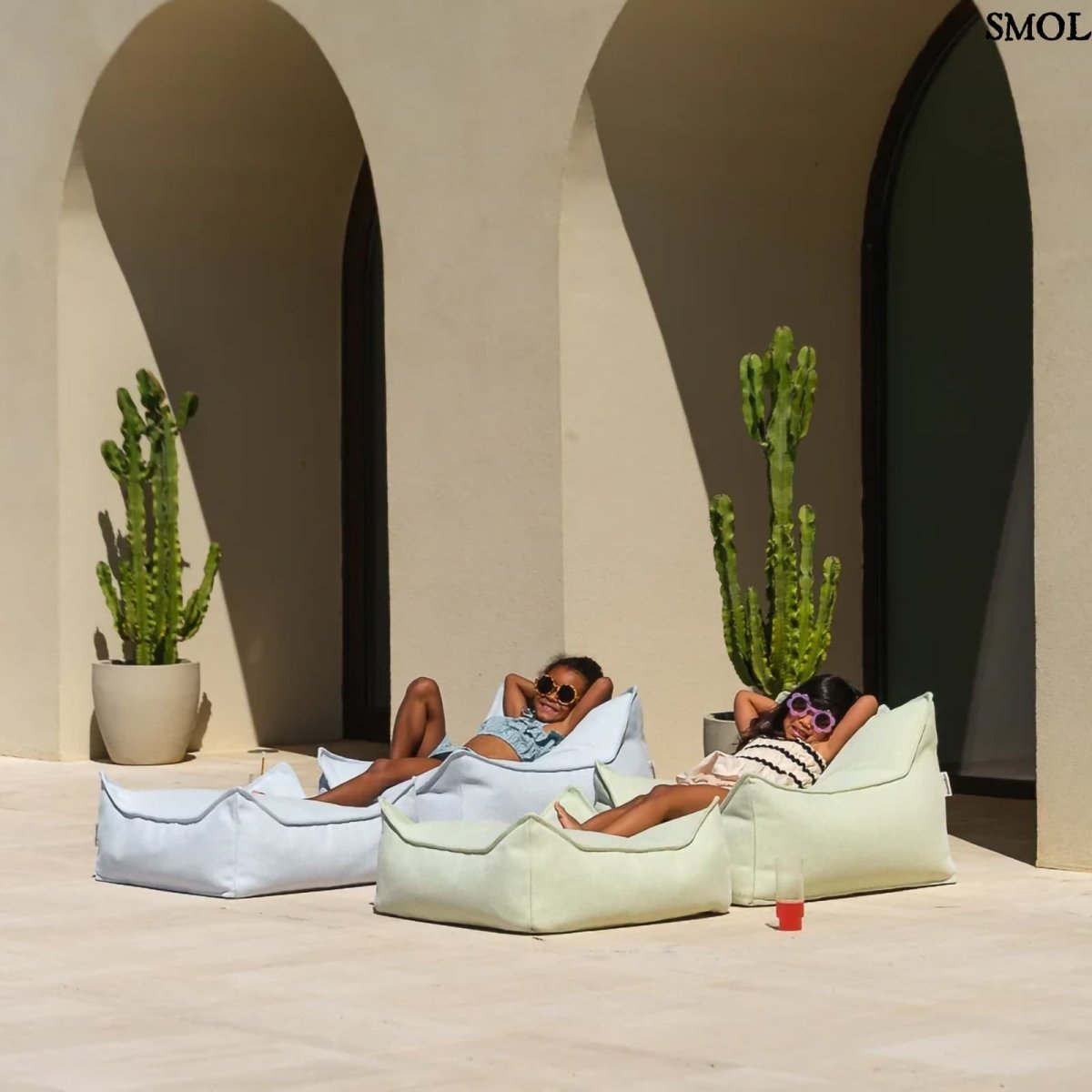 Gyerek kültéri babzsákfotel | AZURE - SMOL